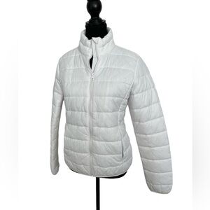 Joe Fresh Women's White Quilted Jacket size medium